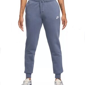 Nike Women’s Slate Blue Mid-Rise Fleece Joggers